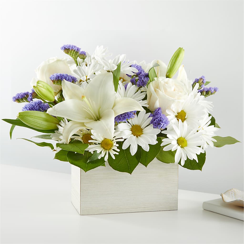 Beyond Blue Box Bouquet – RUTH'S FLOWERS AND GIFTS, Marshfield MO