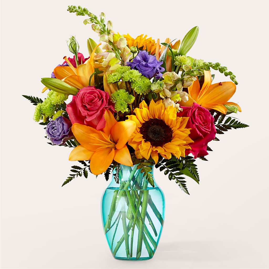 Double Rainbow Bouquet – RUTH'S FLOWERS AND GIFTS, Marshfield MO