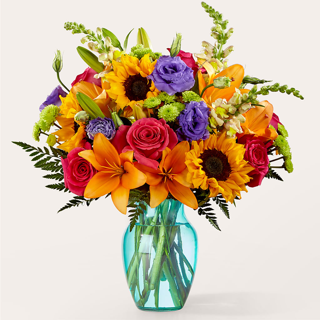 Double Rainbow Bouquet – RUTH'S FLOWERS AND GIFTS, Marshfield MO
