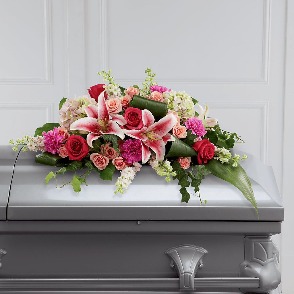 Splendid Grace Casket Spray – RUTH'S FLOWERS AND GIFTS, Marshfield MO