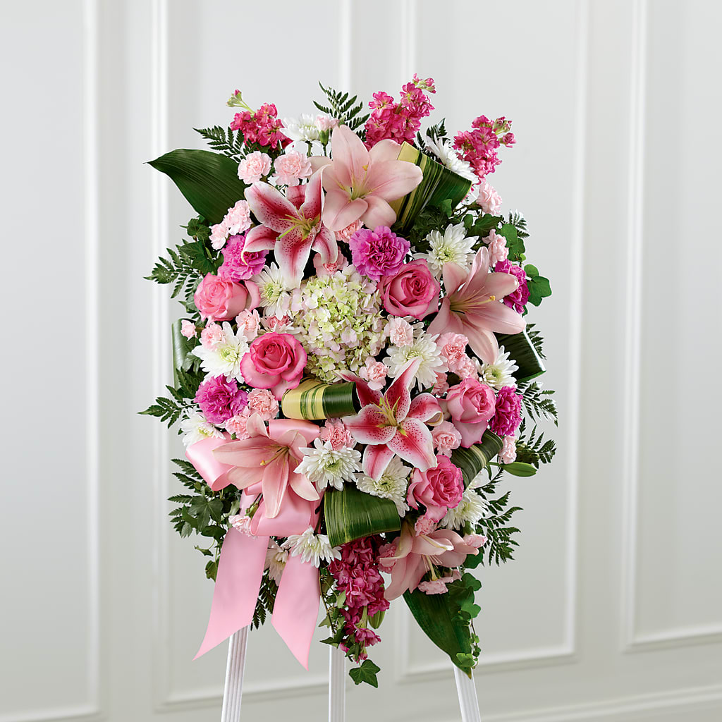 Comforting Standing Spray – RUTH'S FLOWERS AND GIFTS, Marshfield MO