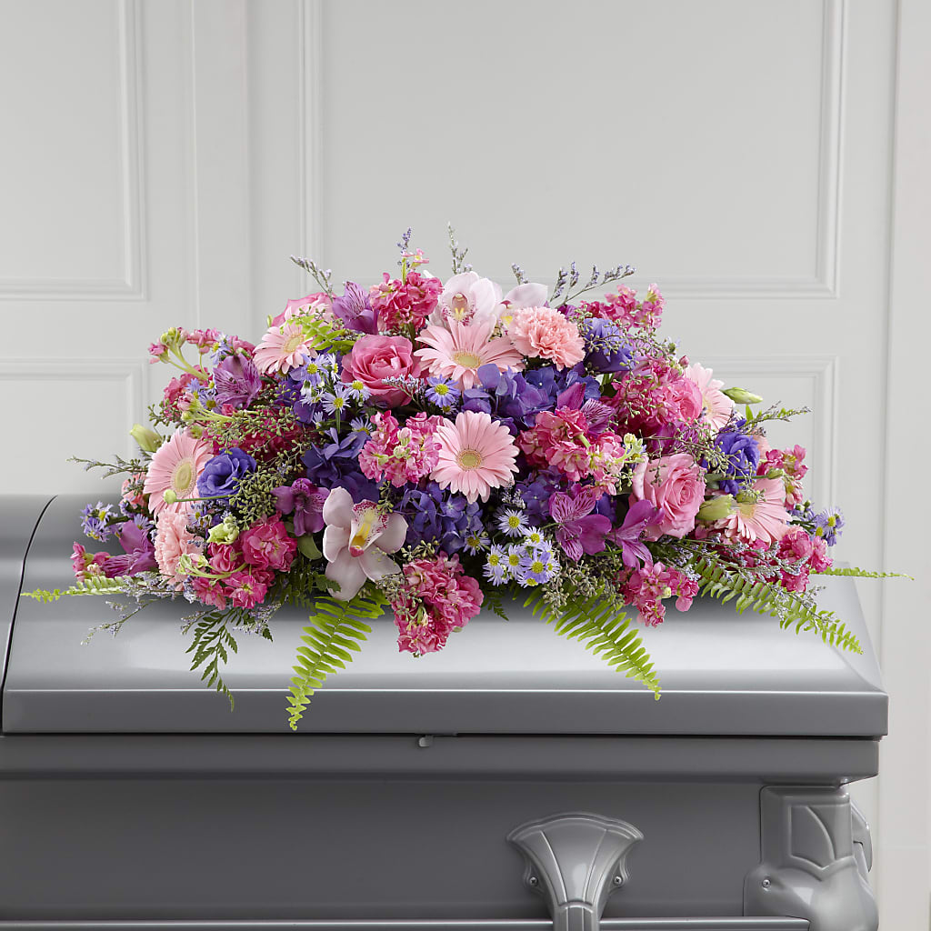 Glorious Garden Casket Spray – RUTH'S FLOWERS AND GIFTS, Marshfield MO