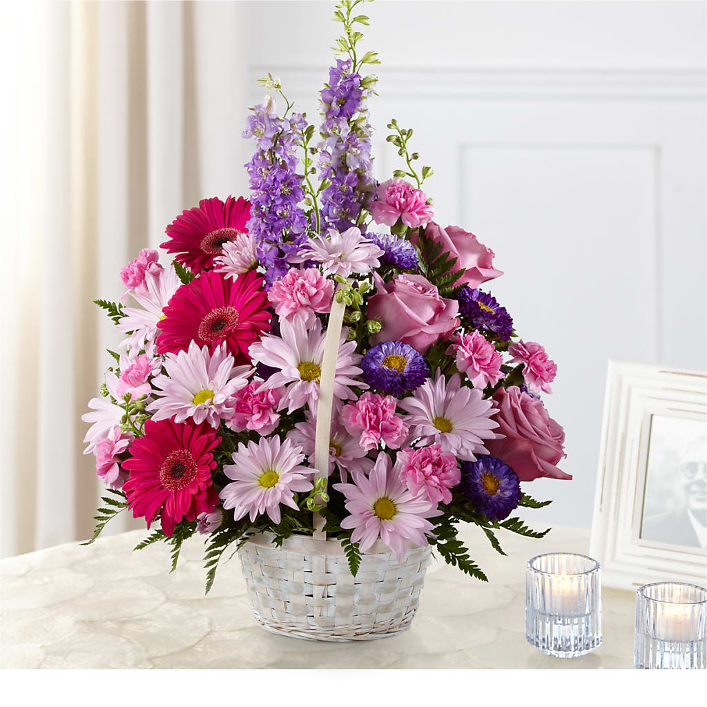 Pastel Peace Basket – RUTH'S FLOWERS AND GIFTS, Marshfield MO