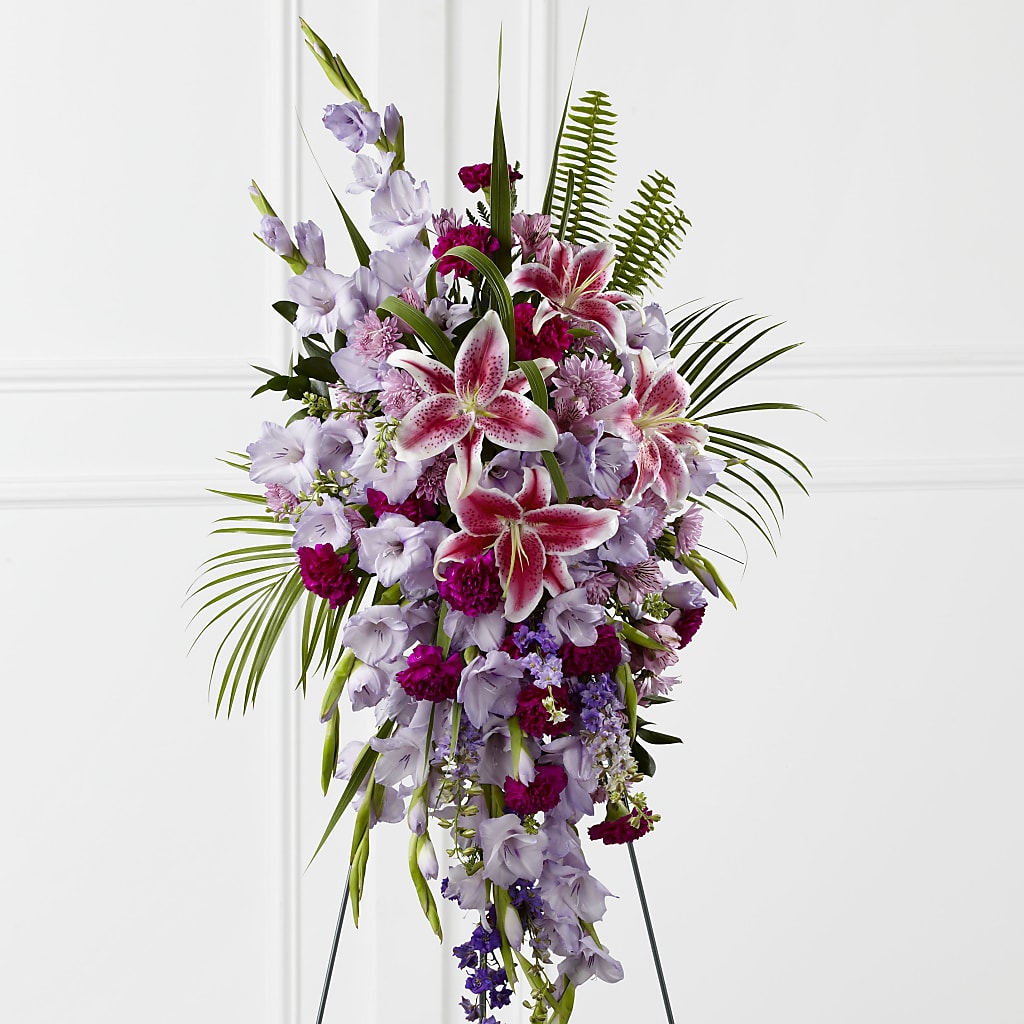 Tender Touch Standing Spray – RUTH'S FLOWERS AND GIFTS, Marshfield MO