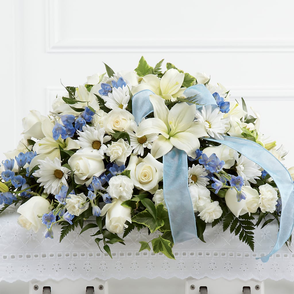 Tender Treasure Casket Spray – RUTH'S FLOWERS AND GIFTS, Marshfield MO