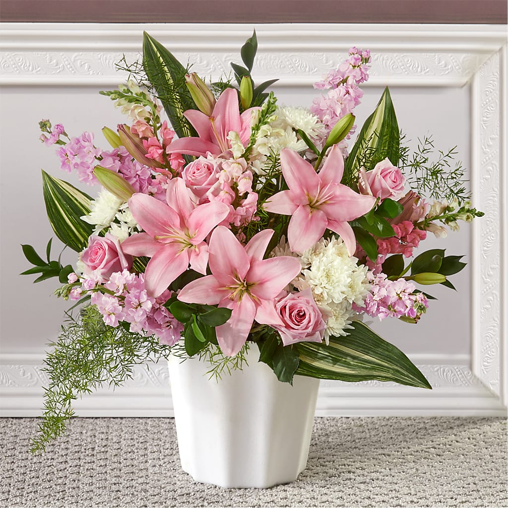 Simply Serene Floor Basket – RUTH'S FLOWERS AND GIFTS, Marshfield MO