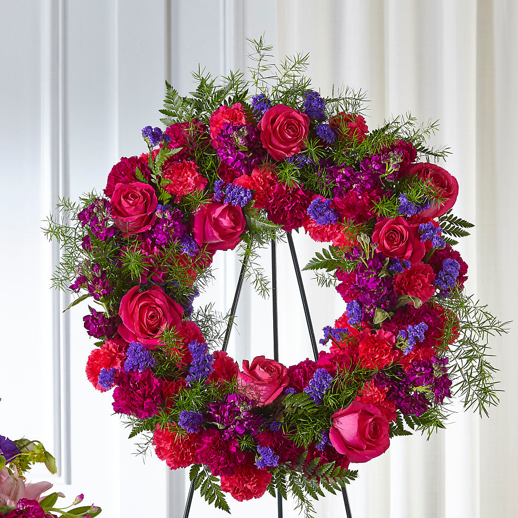 Calming Colors Wreath – RUTH'S FLOWERS AND GIFTS, Marshfield MO