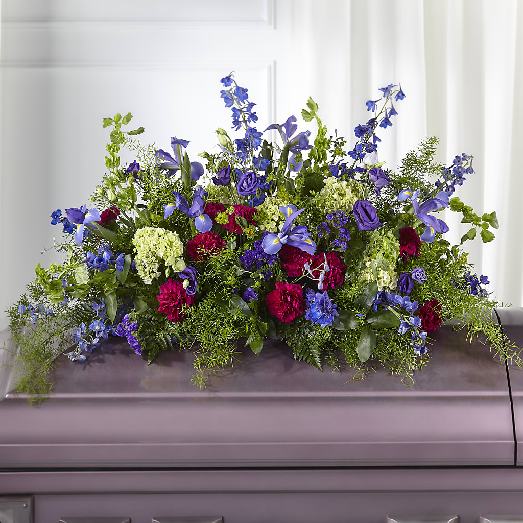 Always Treasured Casket Spray – RUTH'S FLOWERS AND GIFTS, Marshfield MO