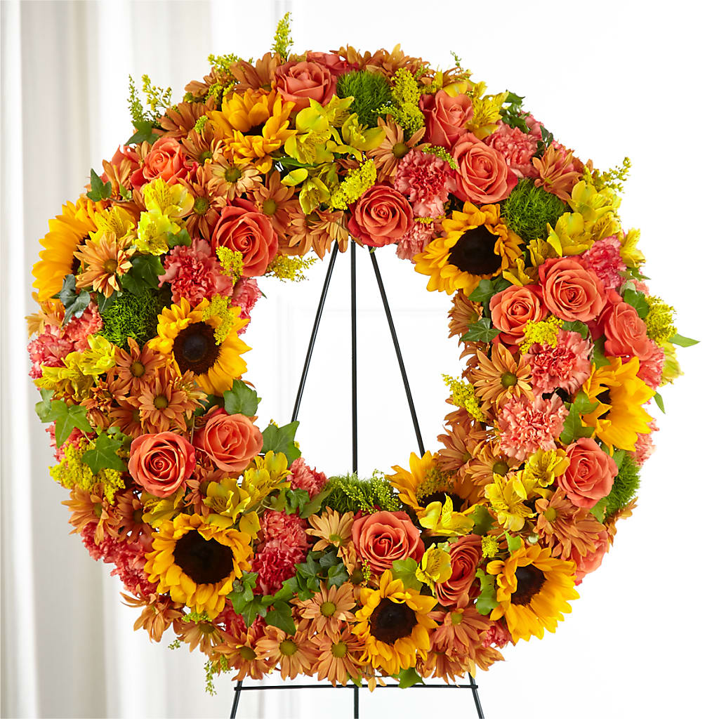 Autumnal Memories Wreath (Standard) – RUTH'S FLOWERS AND GIFTS, Marshfield MO