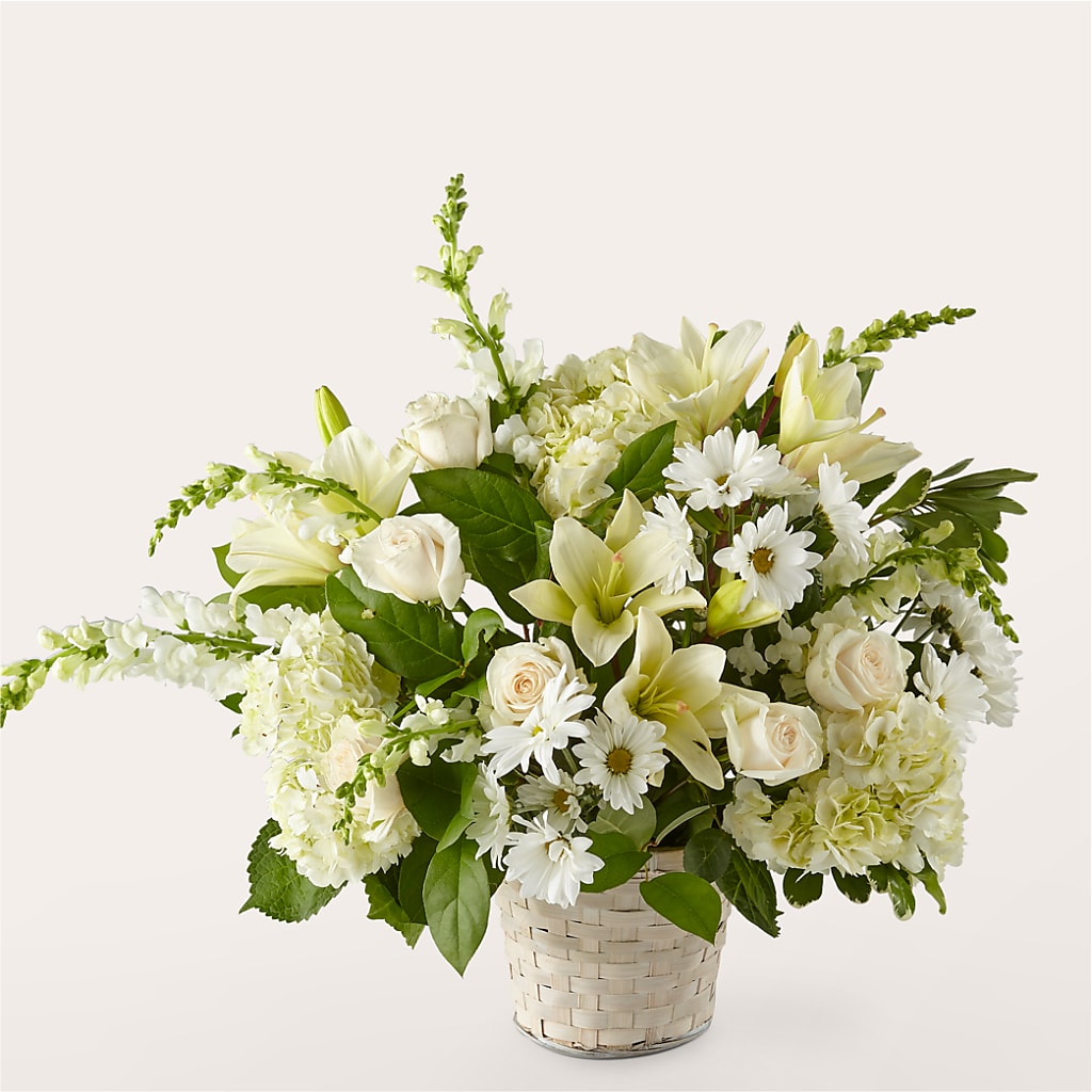Ivory Elegance Floral Basket – RUTH'S FLOWERS AND GIFTS, Marshfield MO