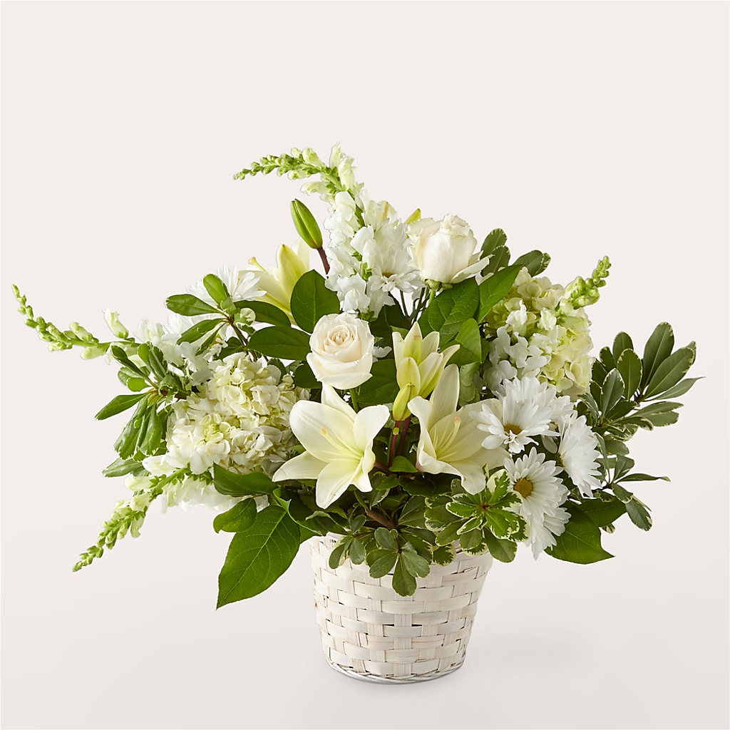Ivory Elegance Floral Basket – RUTH'S FLOWERS AND GIFTS, Marshfield MO