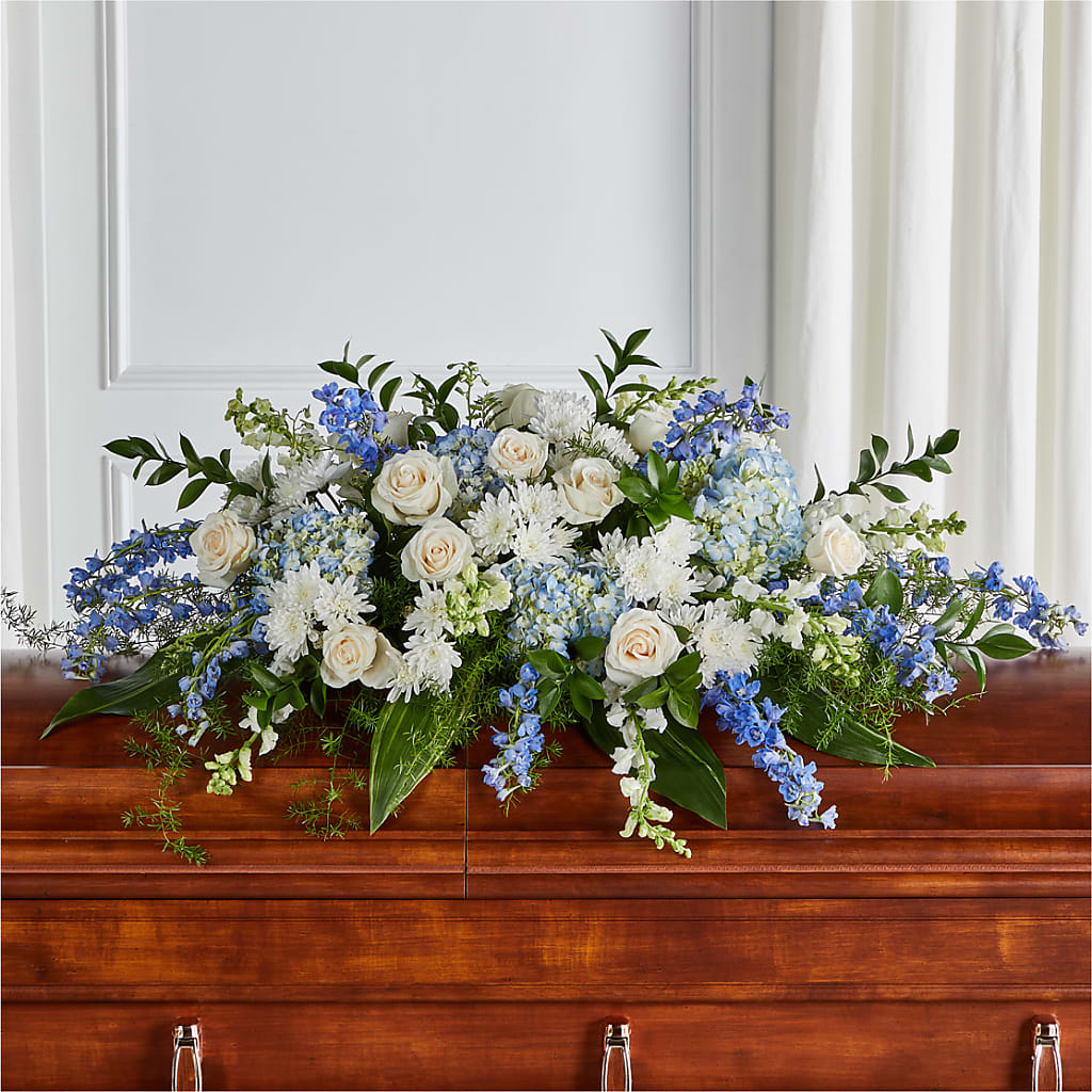 Timeless Essence Casket Spray – RUTH'S FLOWERS AND GIFTS, Marshfield MO