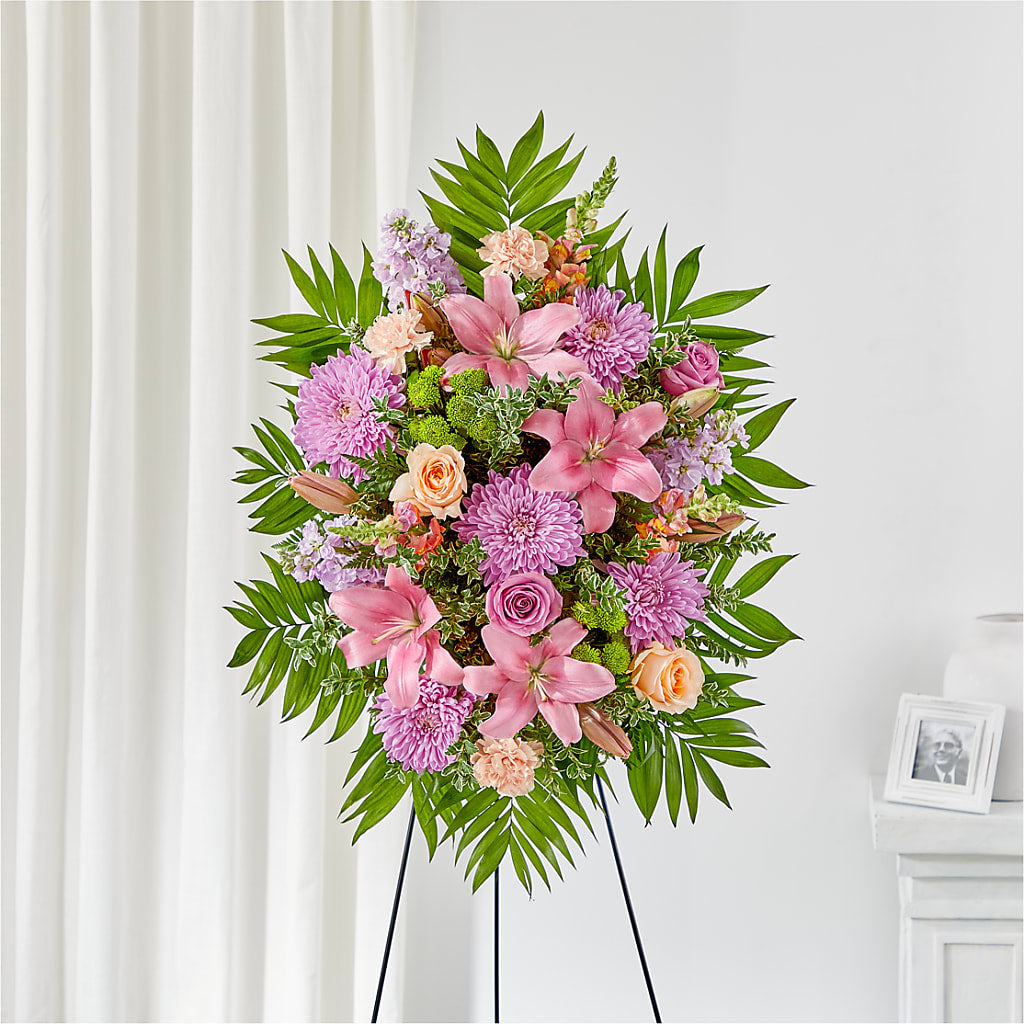 Love & Light Standing Spray – RUTH'S FLOWERS AND GIFTS, Marshfield MO