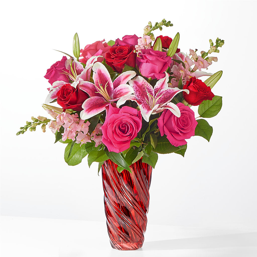 Always You Bouquet with Luxe Swirl Vase – RUTH'S FLOWERS AND GIFTS, Marshfield MO