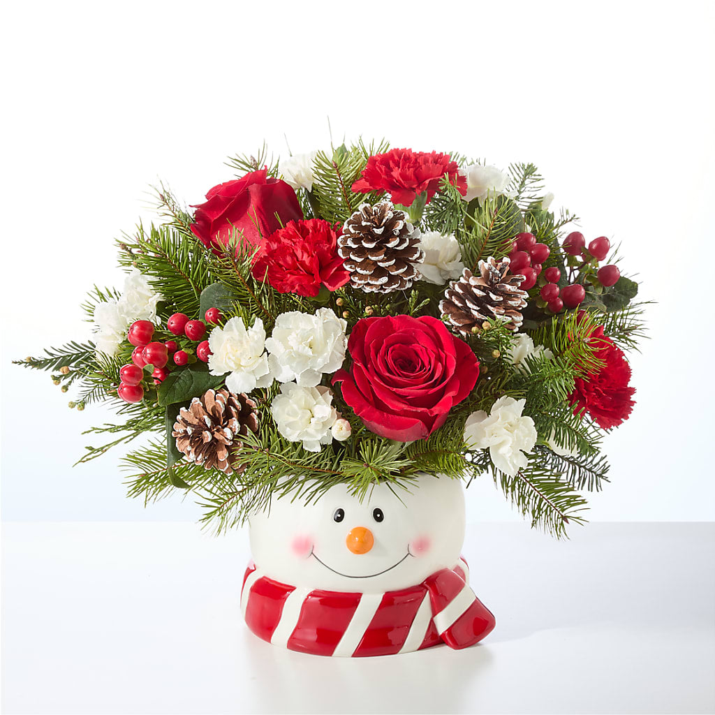 Jolly Snowman Bouquet – RUTH'S FLOWERS AND GIFTS, Marshfield MO