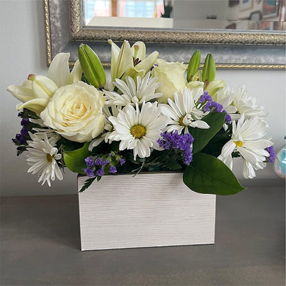 Beyond Blue Box Bouquet – RUTH'S FLOWERS AND GIFTS, Marshfield MO