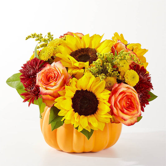 Golden Gourd Pumpkin Bouquet – RUTH'S FLOWERS AND GIFTS, Marshfield MO
