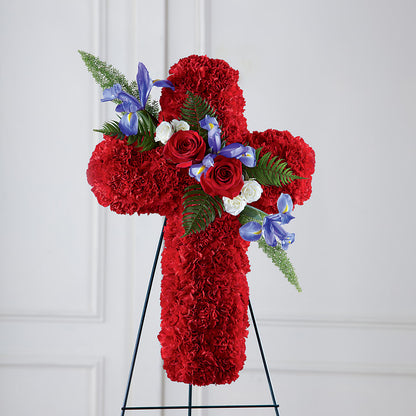 Faithful Hero Floral Cross – RUTH'S FLOWERS AND GIFTS, Marshfield MO