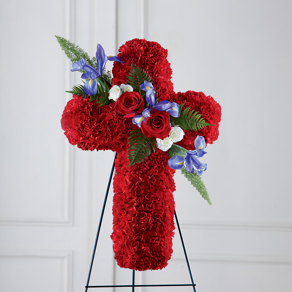 Faithful Hero Floral Cross – RUTH'S FLOWERS AND GIFTS, Marshfield MO