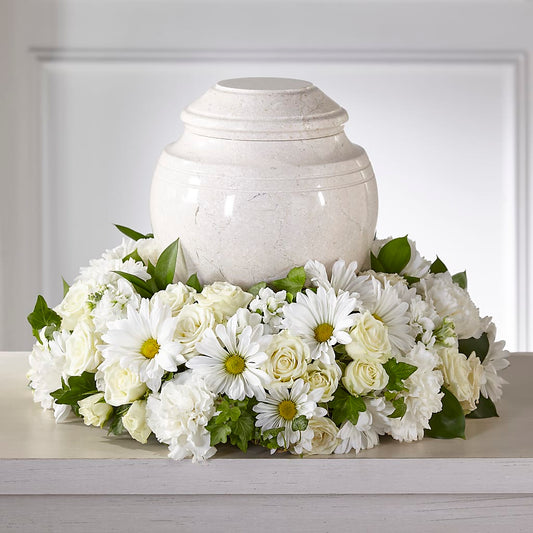 Ivory Gardens Cremation Adornment – RUTH'S FLOWERS AND GIFTS, Marshfield MO
