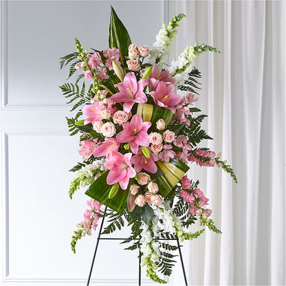 Elegant Embrace Standing Spray – RUTH'S FLOWERS AND GIFTS, Marshfield MO