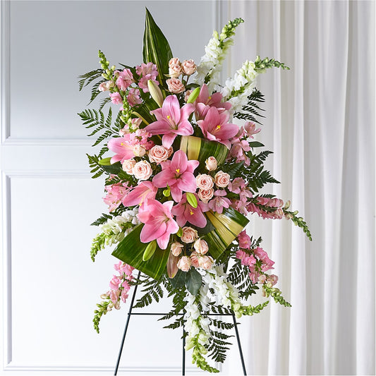 Elegant Embrace Standing Spray – RUTH'S FLOWERS AND GIFTS, Marshfield MO