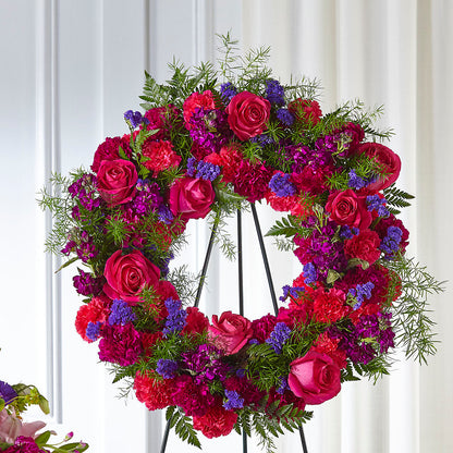 Calming Colors Wreath – RUTH'S FLOWERS AND GIFTS, Marshfield MO