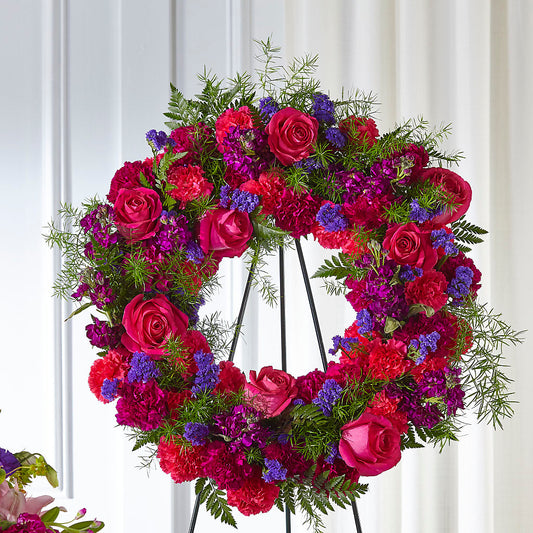 Calming Colors Wreath – RUTH'S FLOWERS AND GIFTS, Marshfield MO