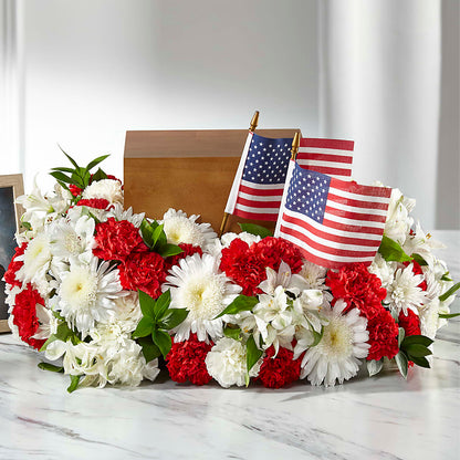 Spirit of Patriotism Cremation Adornment – RUTH'S FLOWERS AND GIFTS, Marshfield MO