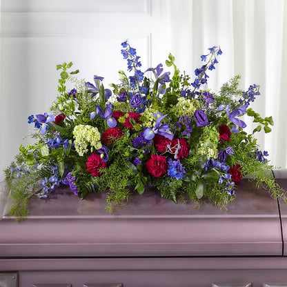 Always Treasured Casket Spray – RUTH'S FLOWERS AND GIFTS, Marshfield MO