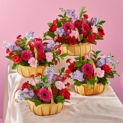 Pink Picnic Basket – RUTH'S FLOWERS AND GIFTS, Marshfield MO