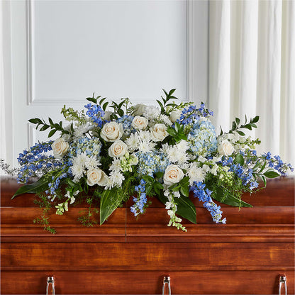 Timeless Essence Casket Spray – RUTH'S FLOWERS AND GIFTS, Marshfield MO