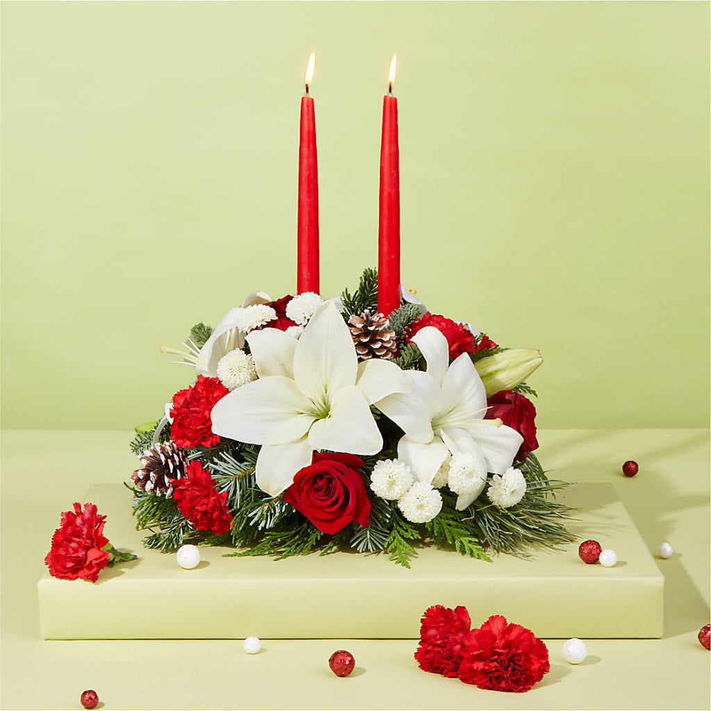 Seasonal Festivities Centerpiece – RUTH'S FLOWERS AND GIFTS, Marshfield MO