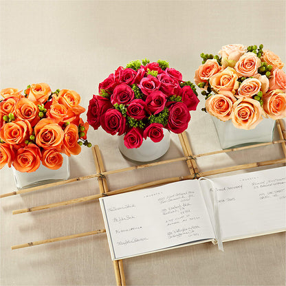 Dawn Rose Centerpiece – RUTH'S FLOWERS AND GIFTS, Marshfield MO